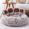 Bear Paw Shaped Cozy Dog Bed