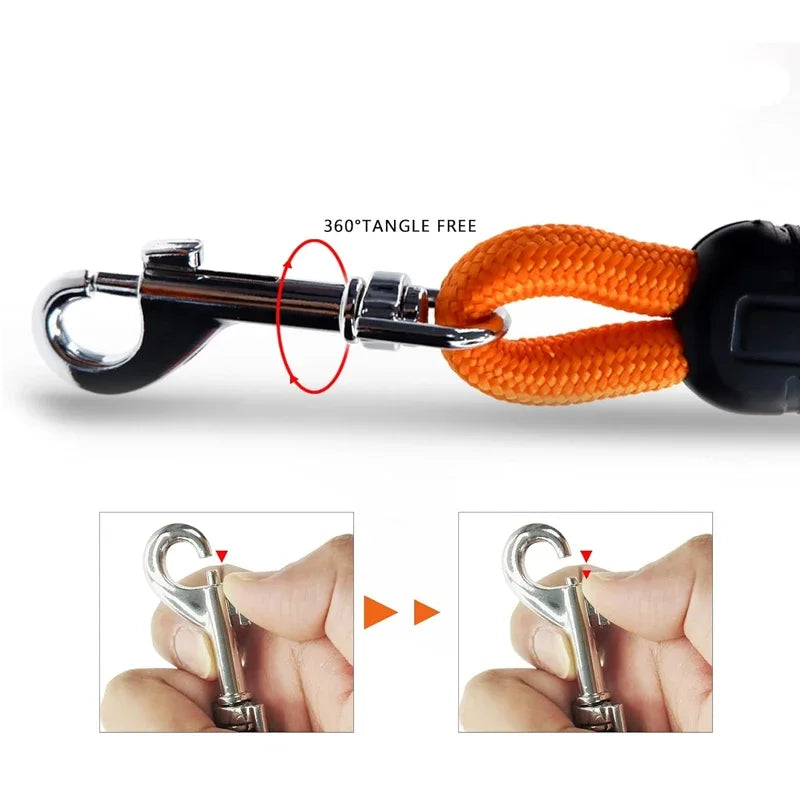 5M/10M/15M Heavy Duty Nylon Dog Leash - Ideal for Recall & Agility Training Tailored, Suitable for Medium to Large Dogs