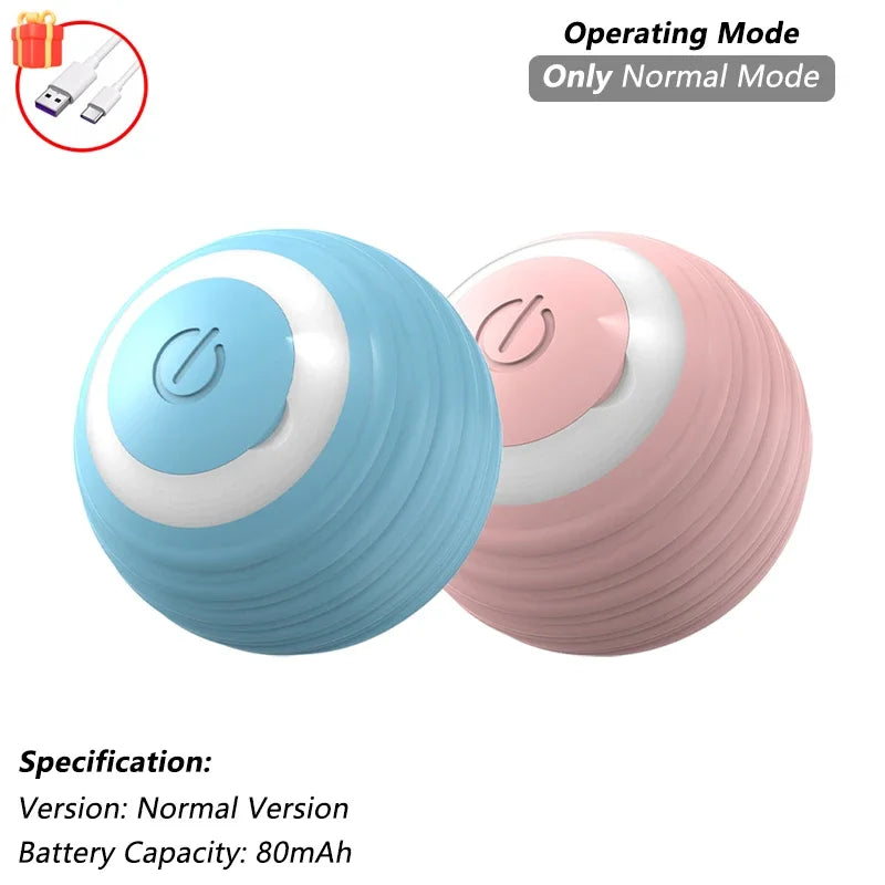 Rechargeable Smart Rolling Ball Cat Toy with Tail - view 6