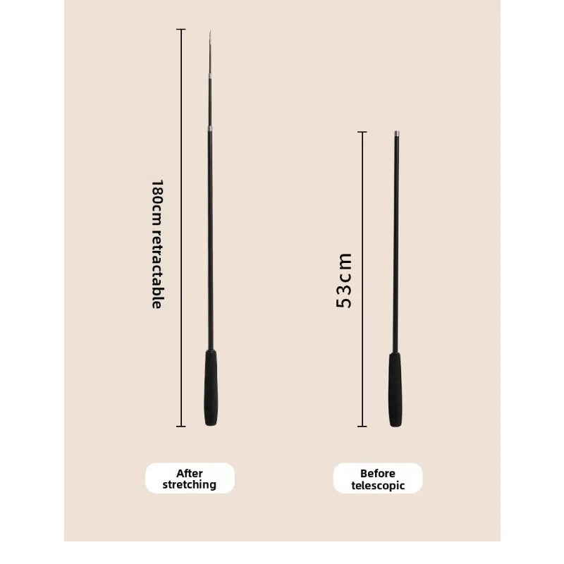 Telescopic Feather Wand Cat Toy, 1.8m