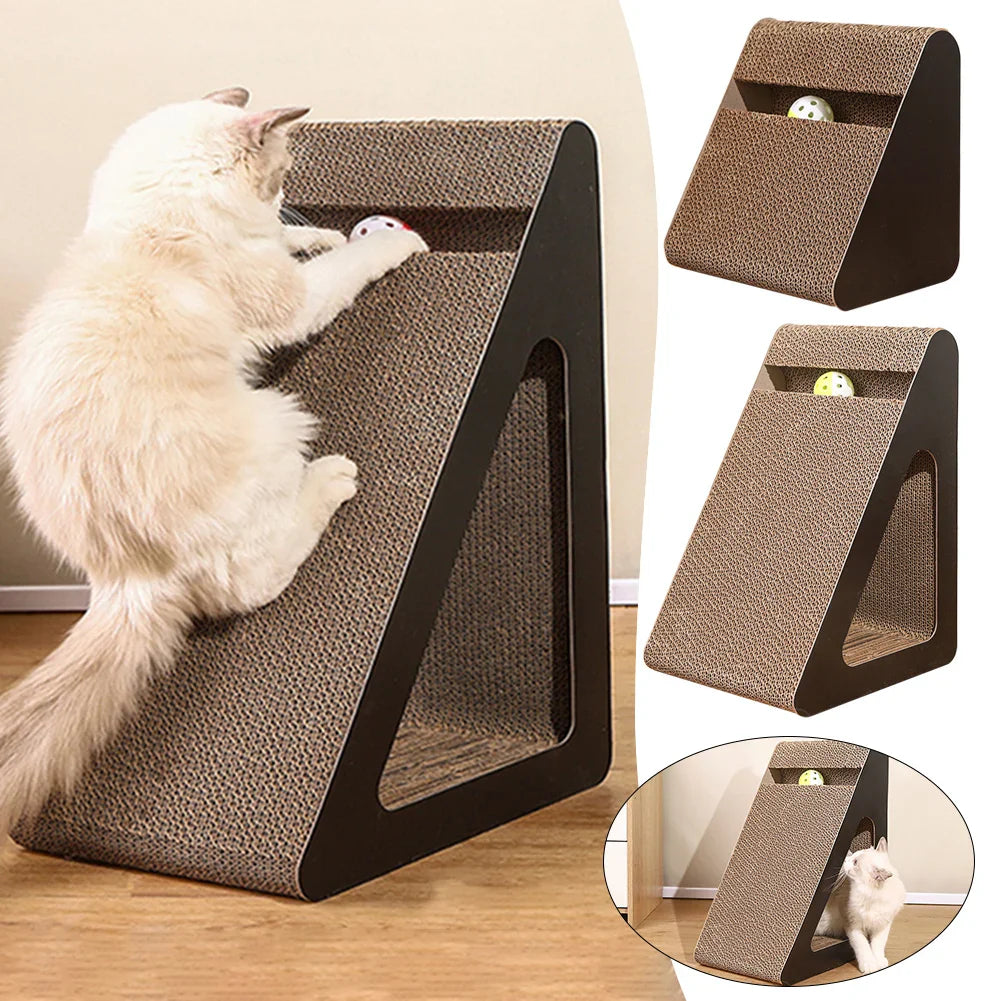 Cat Scratching Ramp with Rotating Ball Toy