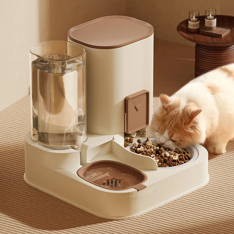 All-in-One Food Bowl and Water Feeder for Cats and Dogs