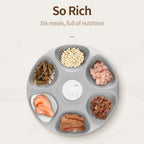 ROJECO 6-Meal Automatic Cat Feeder for Wet and Dry Food - view 2