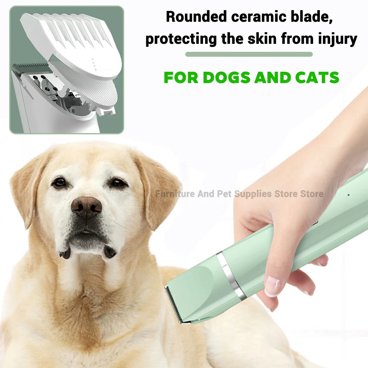 4-in-1 Rechargeable Grooming Clipper Set for Dogs and Cats - view 4