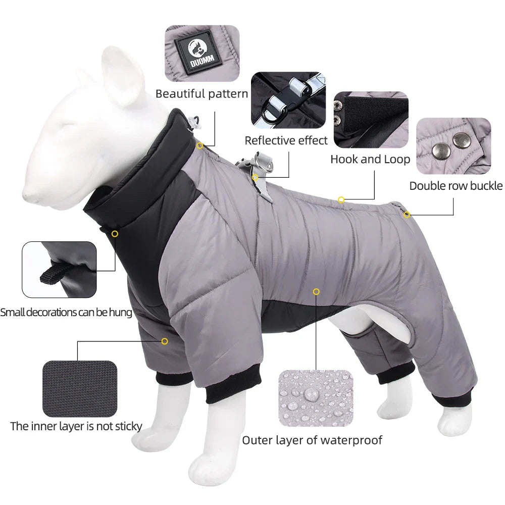 Thick Waterproof Winter Coat for Small and Medium Dogs - view 3