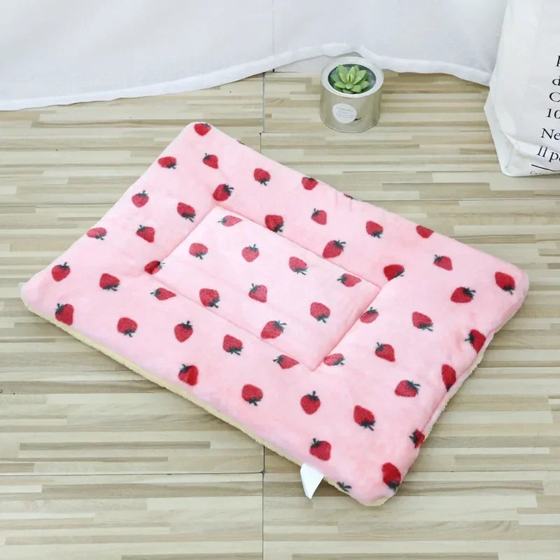 Double-Sided Plush Sleeping Mat Bed for Cats and Small Dogs - view 9