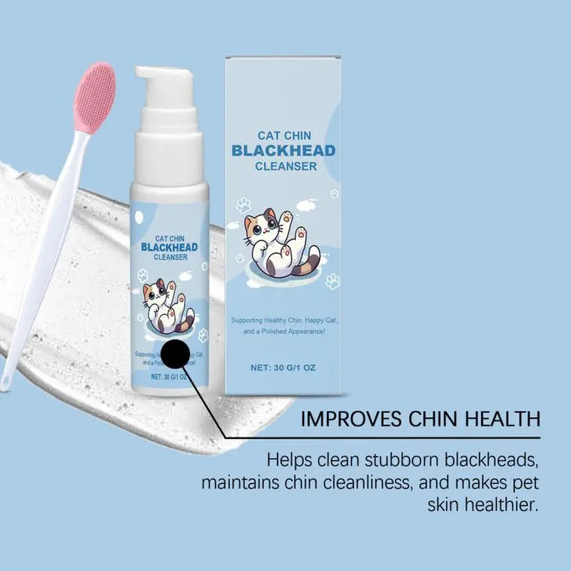 Cat Chin Acne Cleaning Lotion with Brush, 30g - view 4