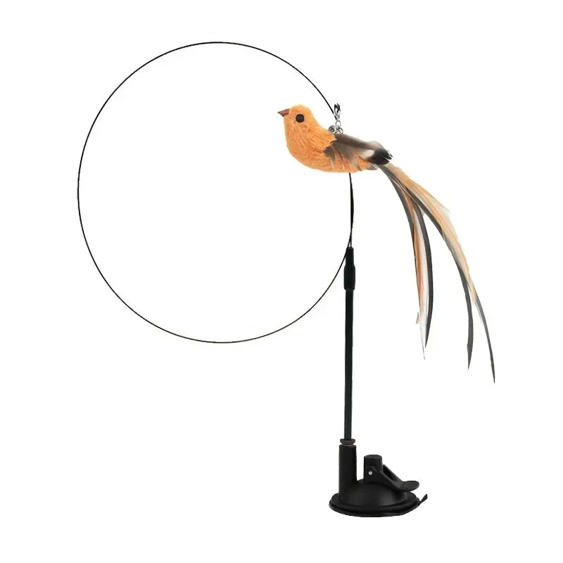 Feather Wand Cat Teaser Toy