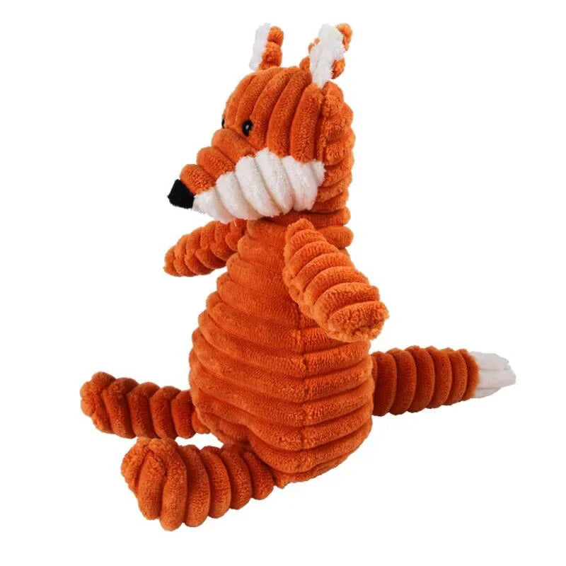 Corduroy Plush Squeaky Dog Toy