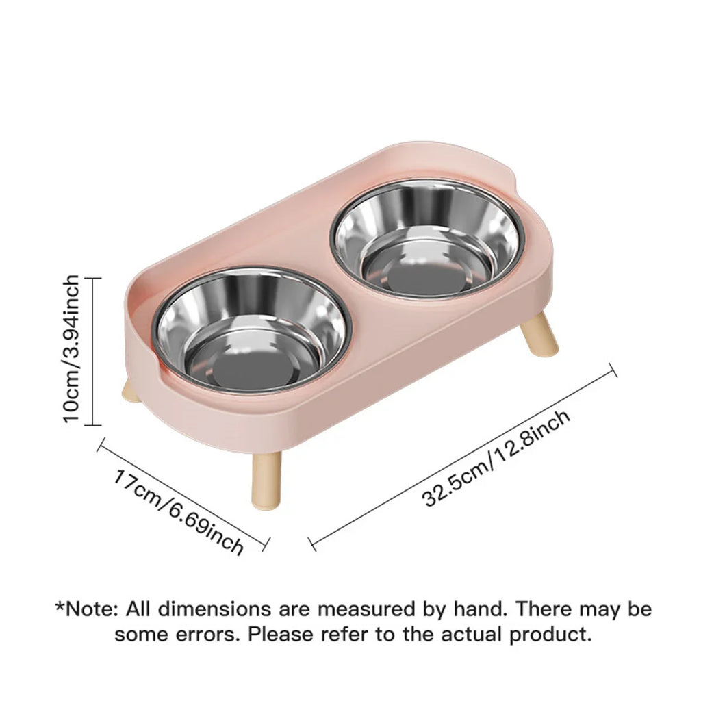 Colorful Stainless Steel Double Bowl for Dogs and Cats - view 2