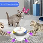 3-in-1 Automatic Butterfly and Feather Ball Cat Toy Set - view 2