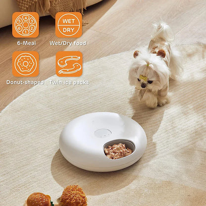 Rechargable Wet Food Cat And Dog Automatic Feeder Wet Food Samart Dispenser Pet Timed Feeding Wet Food Bowl