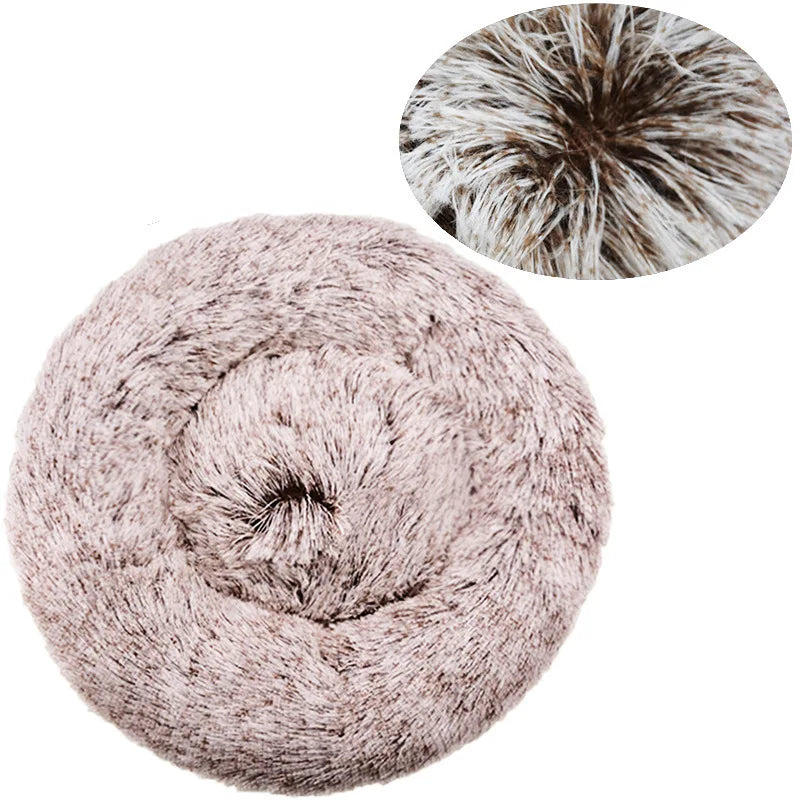 Super Soft Round Plush Dog Bed, 6 Sizes - view 12