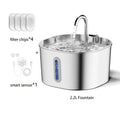ZYFeeder Stainless Steel Cat Water Fountain, 2.2L
