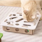 Felt Maze Puzzle Box Cat Toy with Bell Balls - view 5