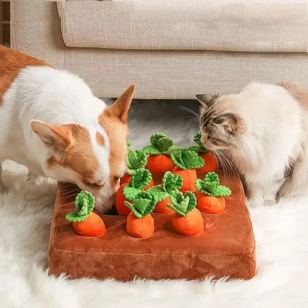 Carrot Snuffle Mat Puzzle Toy for Dogs and Cats - view 3