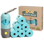 Dog Poop Bag Dispenser with LED Light & Hanging Hook