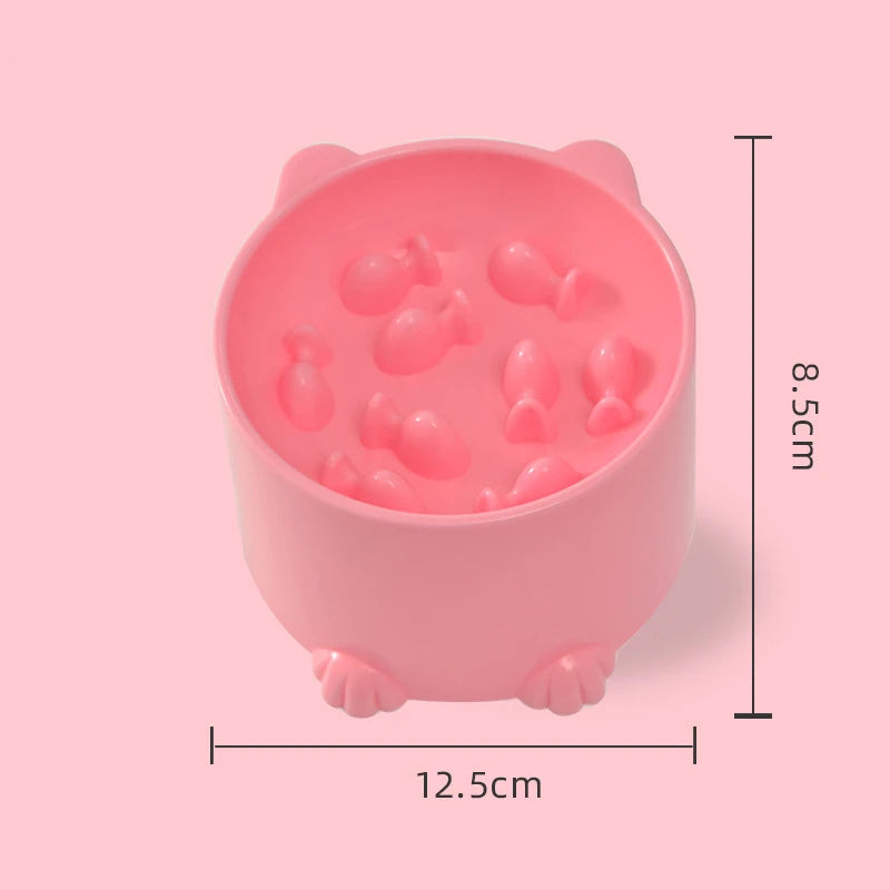 Anti-Choking Slow-Feed Cat Bowl