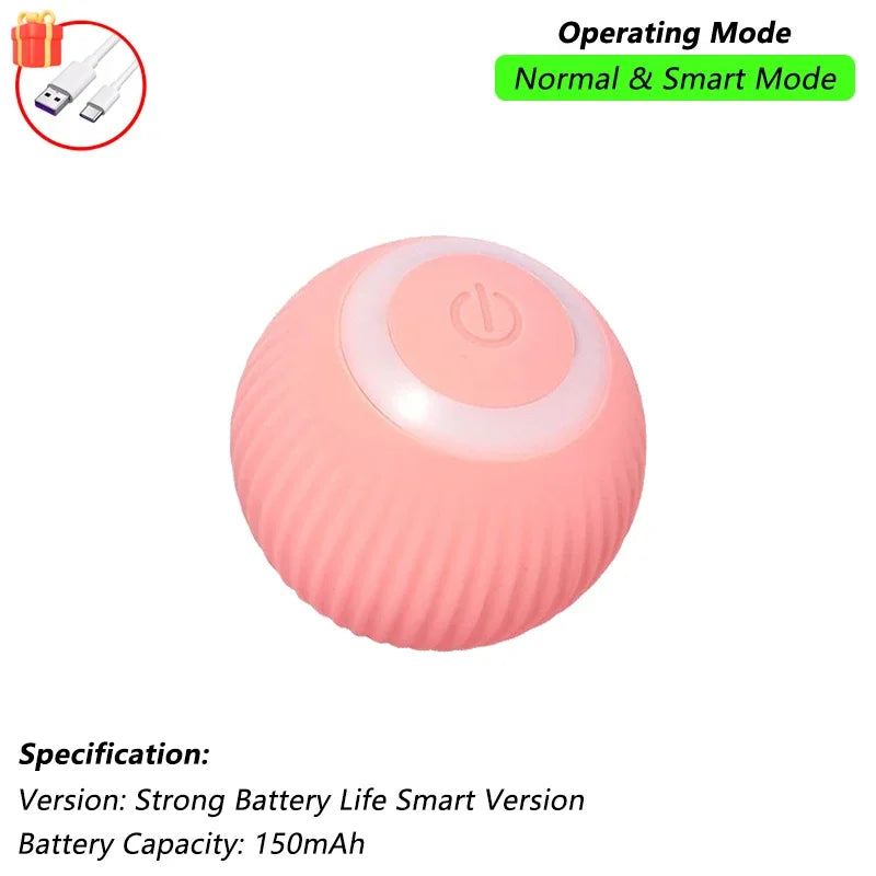 Rechargeable Smart Rolling Ball Cat Toy with Tail - view 11