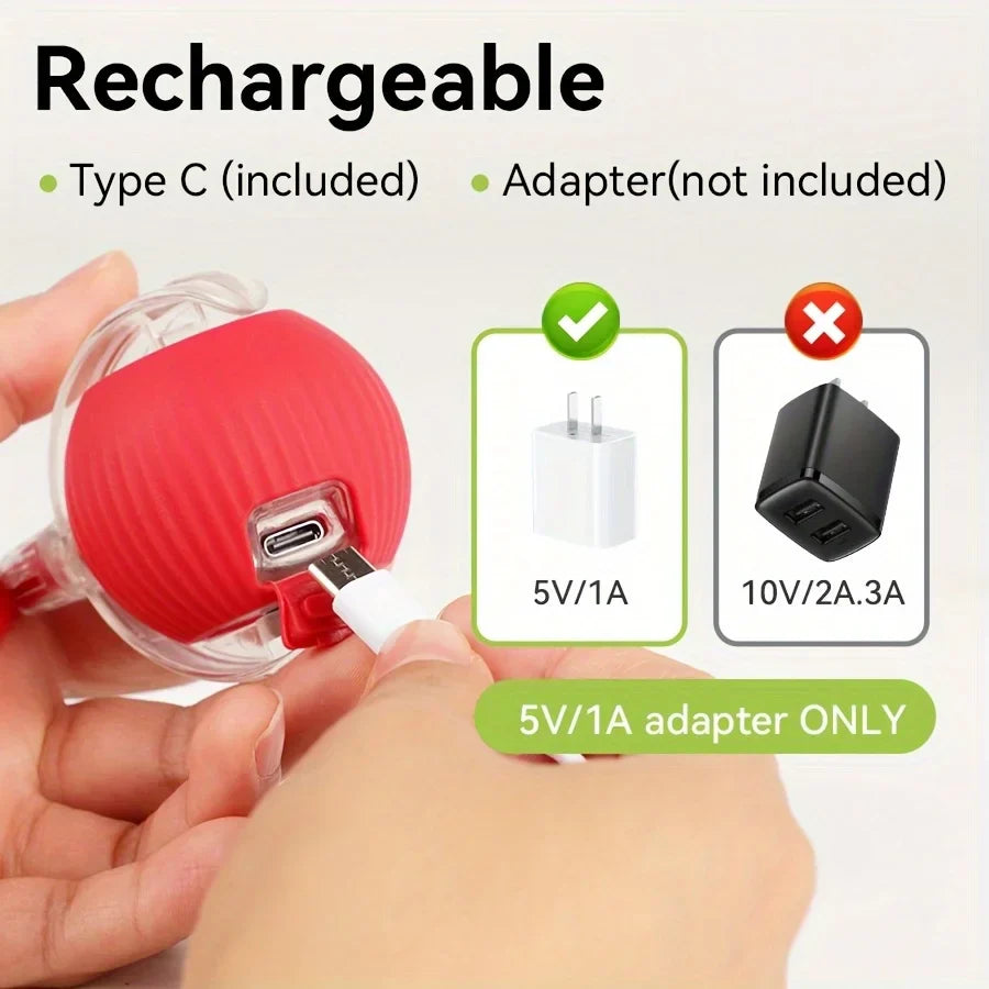 Rechargeable Smart Rolling Ball Cat Toy with Tail - view 5