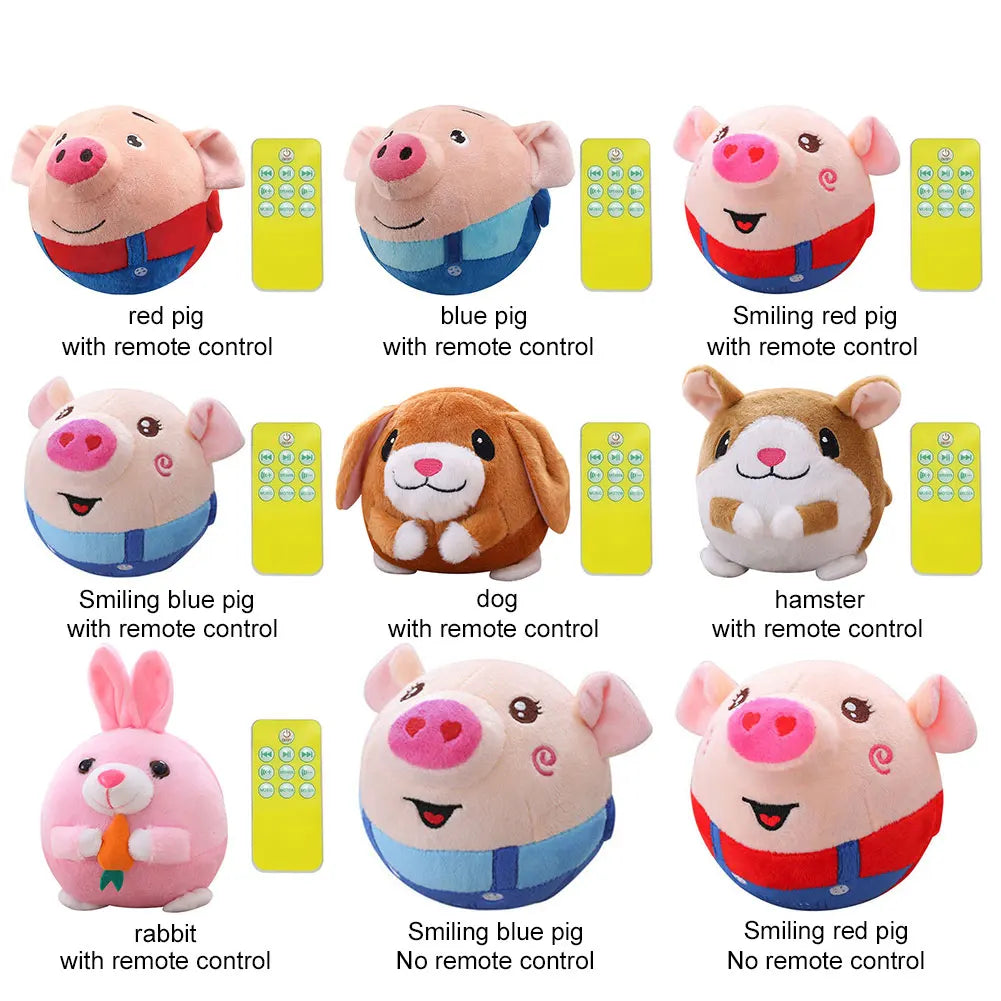 Rechargeable Moving Plush Pig Toy for Dogs and Cats - view 2