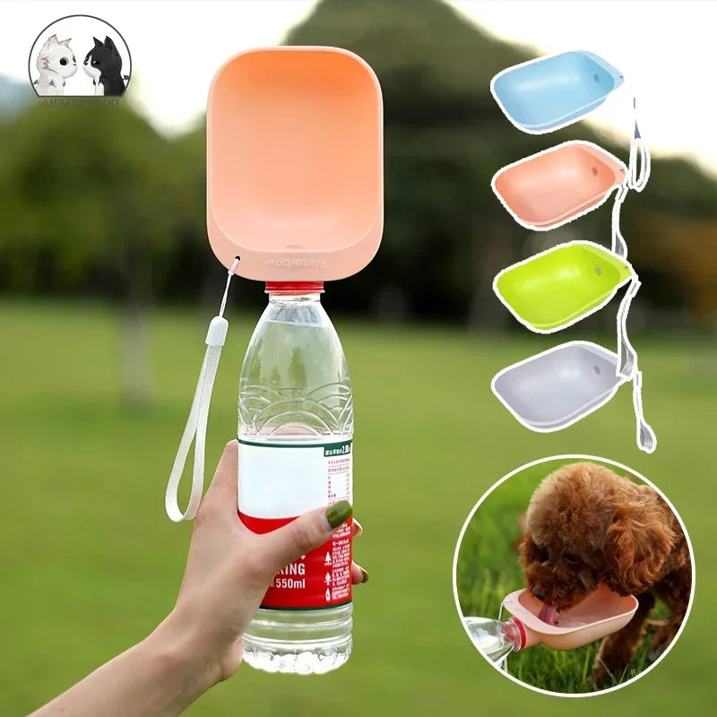 Portable Travel Water Bottle and Bowl for Dogs