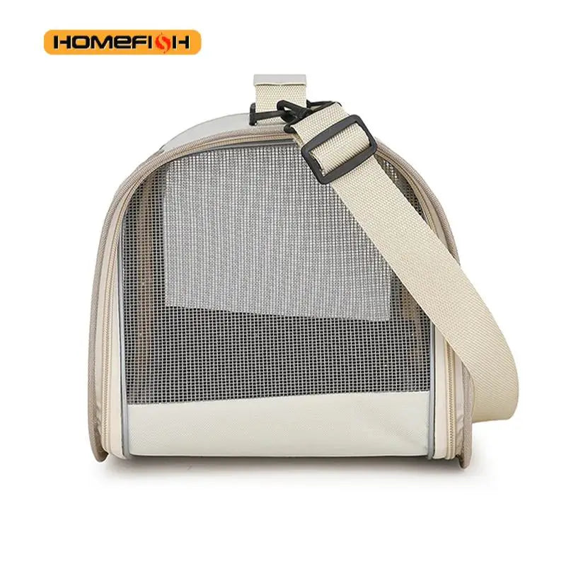 Foldable Breathable Shoulder Carrier Bag for Cats and Small Dogs - view 3