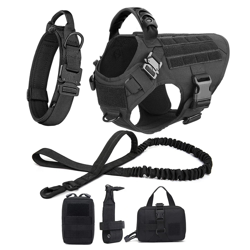 Training Vest Harness and Leash Set for Large Dogs