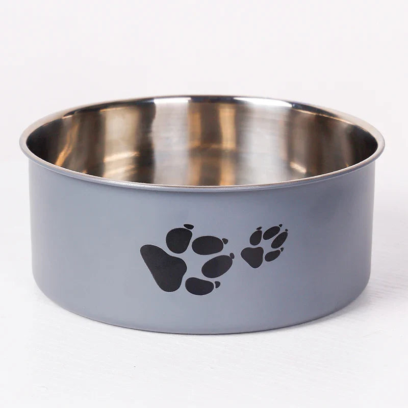 Cartoon Print Stainless Steel Pet Bowl for Dogs and Cats - view 9