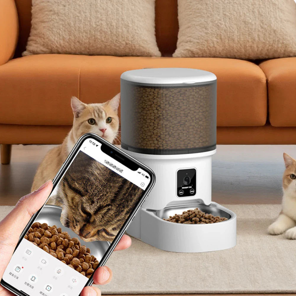 4L Wi-Fi Automatic Cat Feeder (Plug Not Included) - view 6