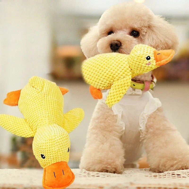 Plush Squeaky Duck Dog Toy