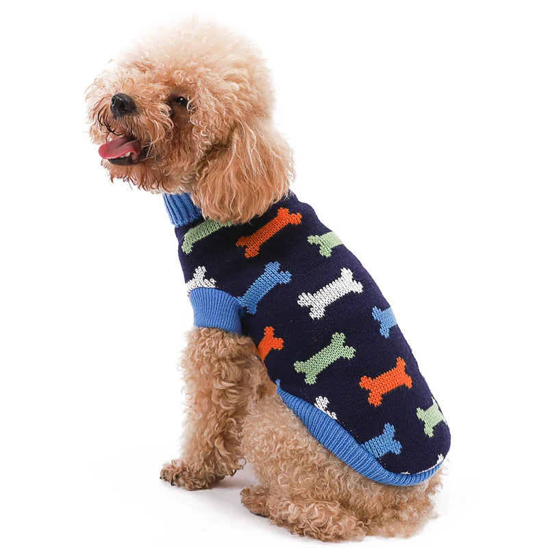 Knitted Winter Sweater for Small and Medium Dogs - view 3