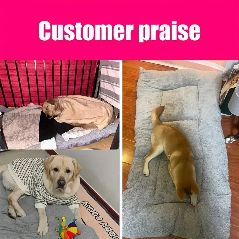 Extra-Large Thick Plush Crate Mat Bed for Dogs - view 5