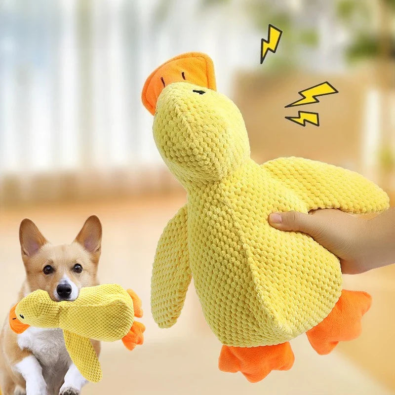 Plush Squeaky Duck Dog Toy