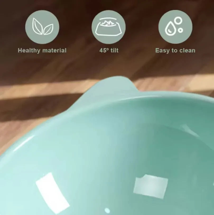 Tilted Anti-Tip Food and Water Bowl for Dogs and Cats - view 4