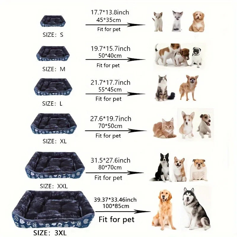 Pet Dog Bed Sofa Mats Winter Pet Products Coussin Chien Accessories Dogs Basket Supplies For Large Medium Small House Cat Bed