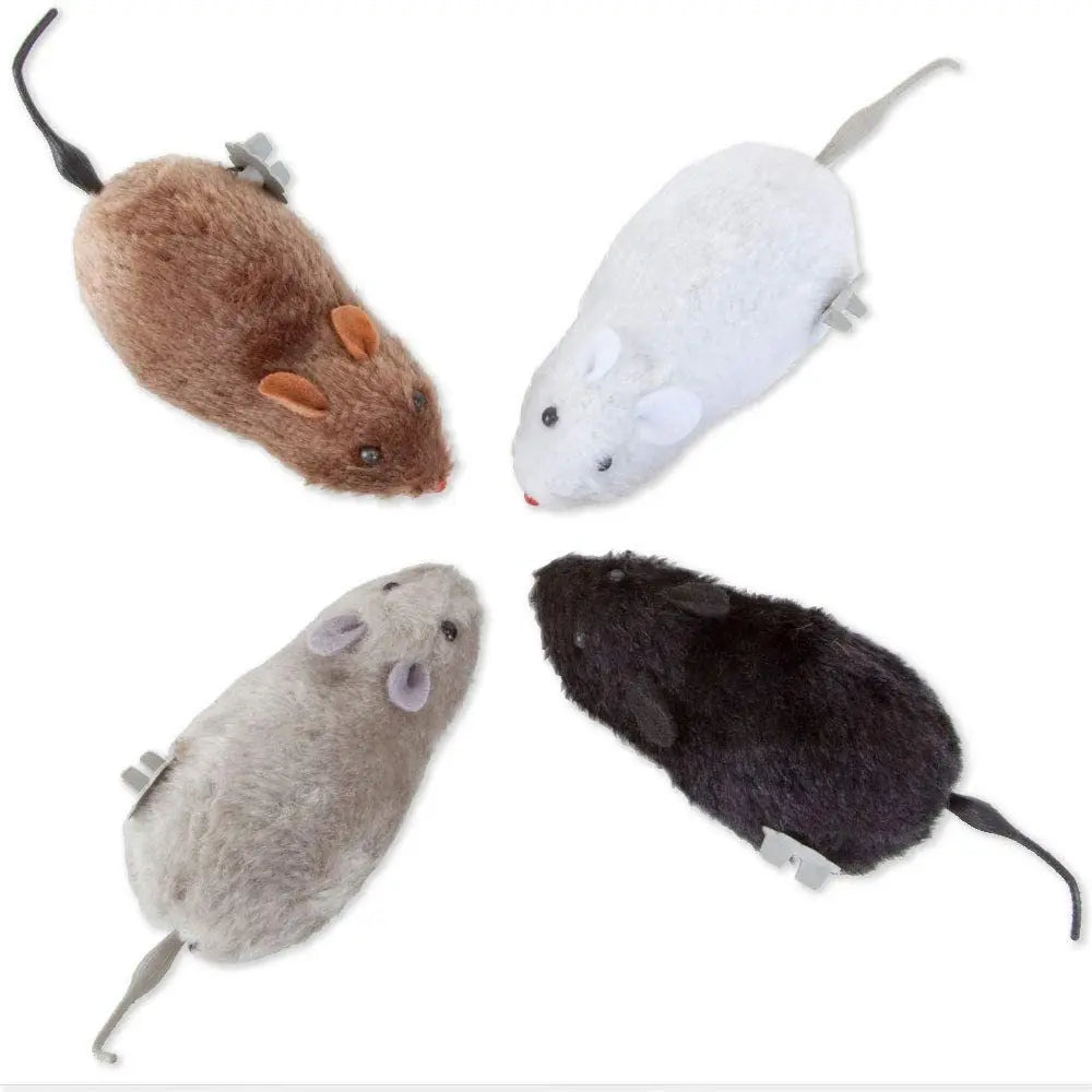 Lifelike Running Plush Mouse Toy for Cats and Dogs - view 3