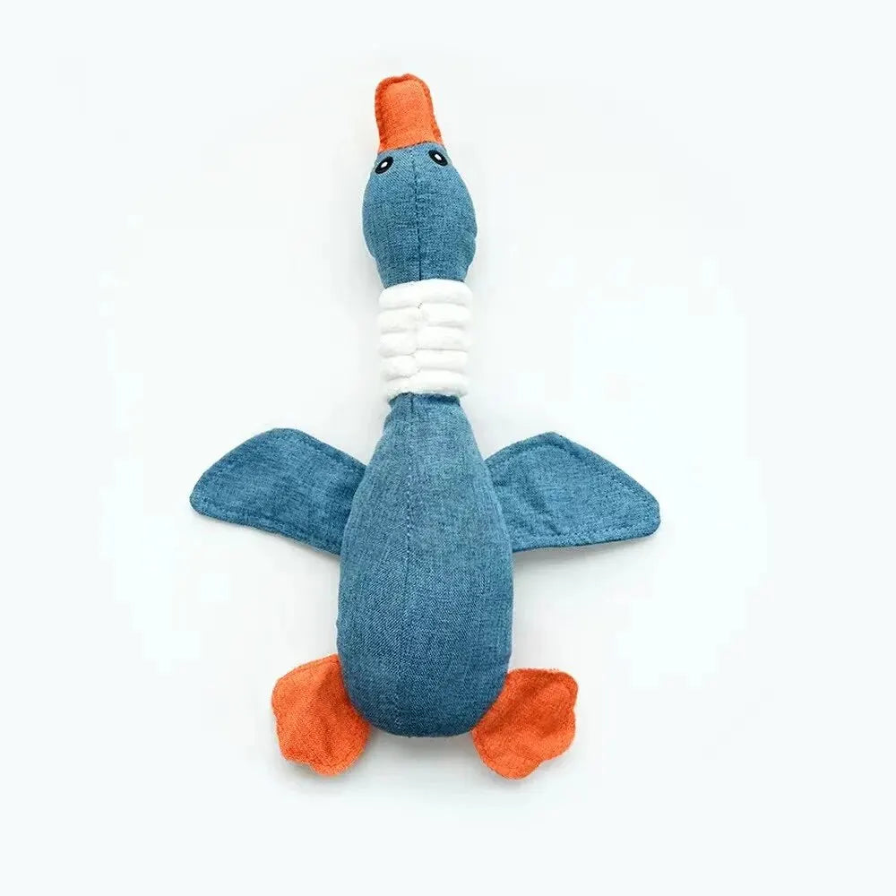 Squeaky Plush Duck Chew Toy for Dogs - view 2