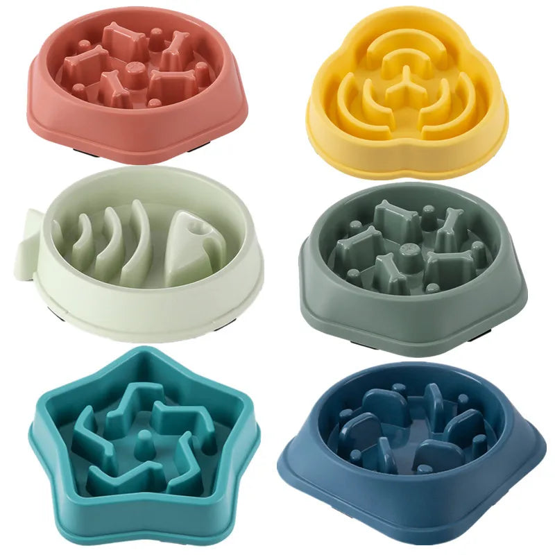 Anti-Choke Slow Feeder Bowl for Dogs and Cats