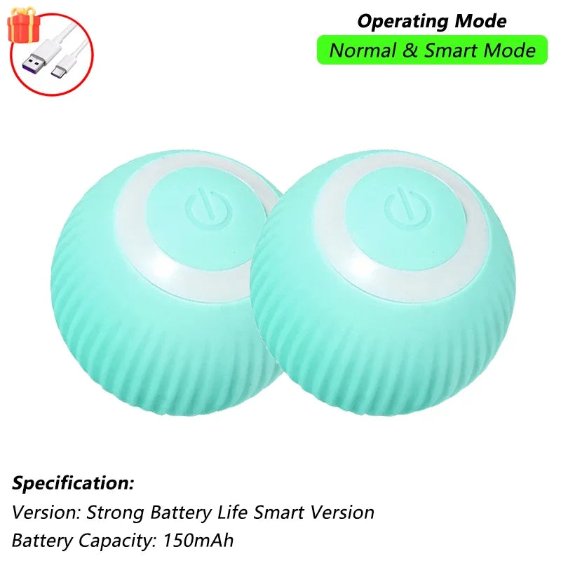 Rechargeable Smart Rolling Ball Cat Toy with Tail - view 18