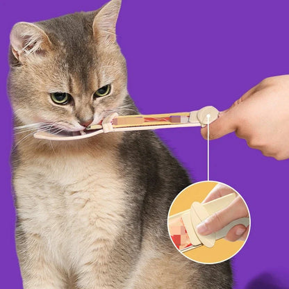 2PCs Cat Strip Squeeze Spoon Cat Strip Feeder for Lickable Wet Cat Treats Pet Liquid Snack Feeding Tool Cat Feeder Pet Supplies