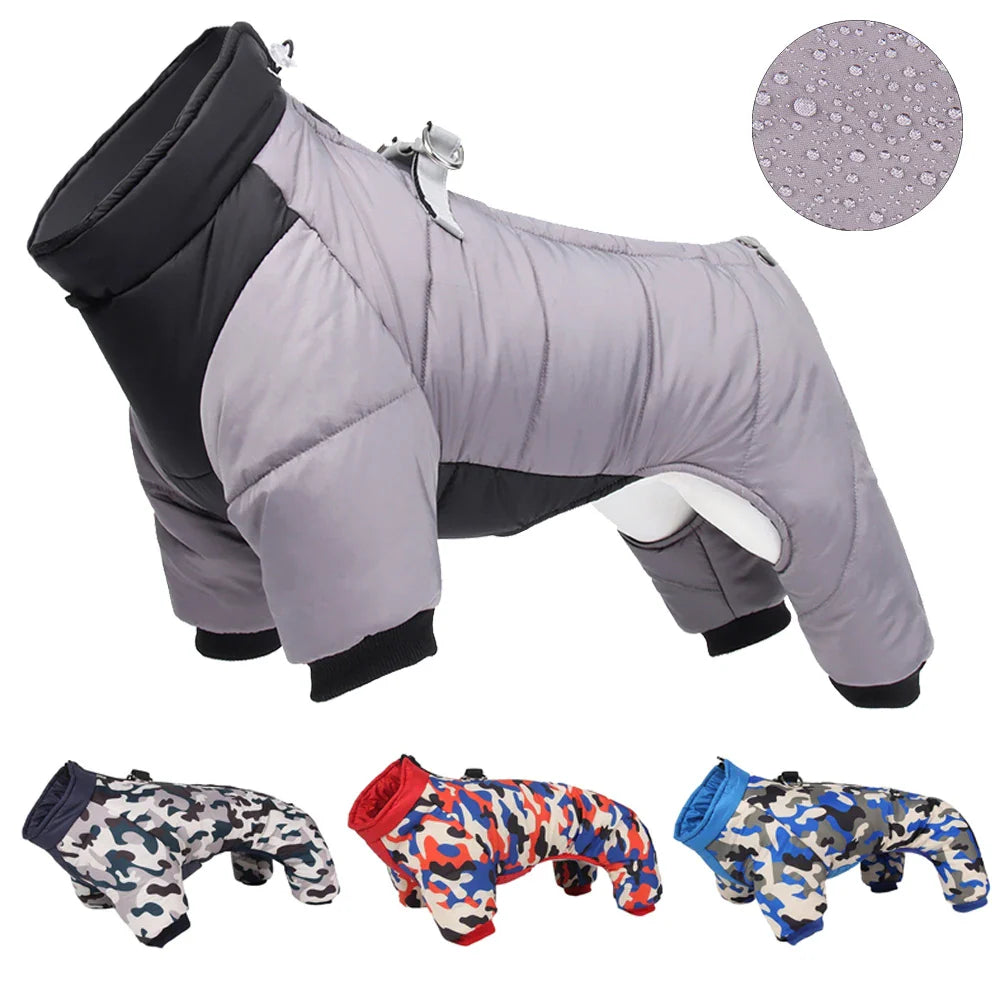 Thick Waterproof Winter Coat for Small and Medium Dogs