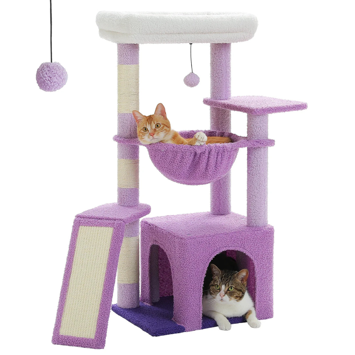 Small Cat Tree with Sisal Scratching Post and Condo - view 14