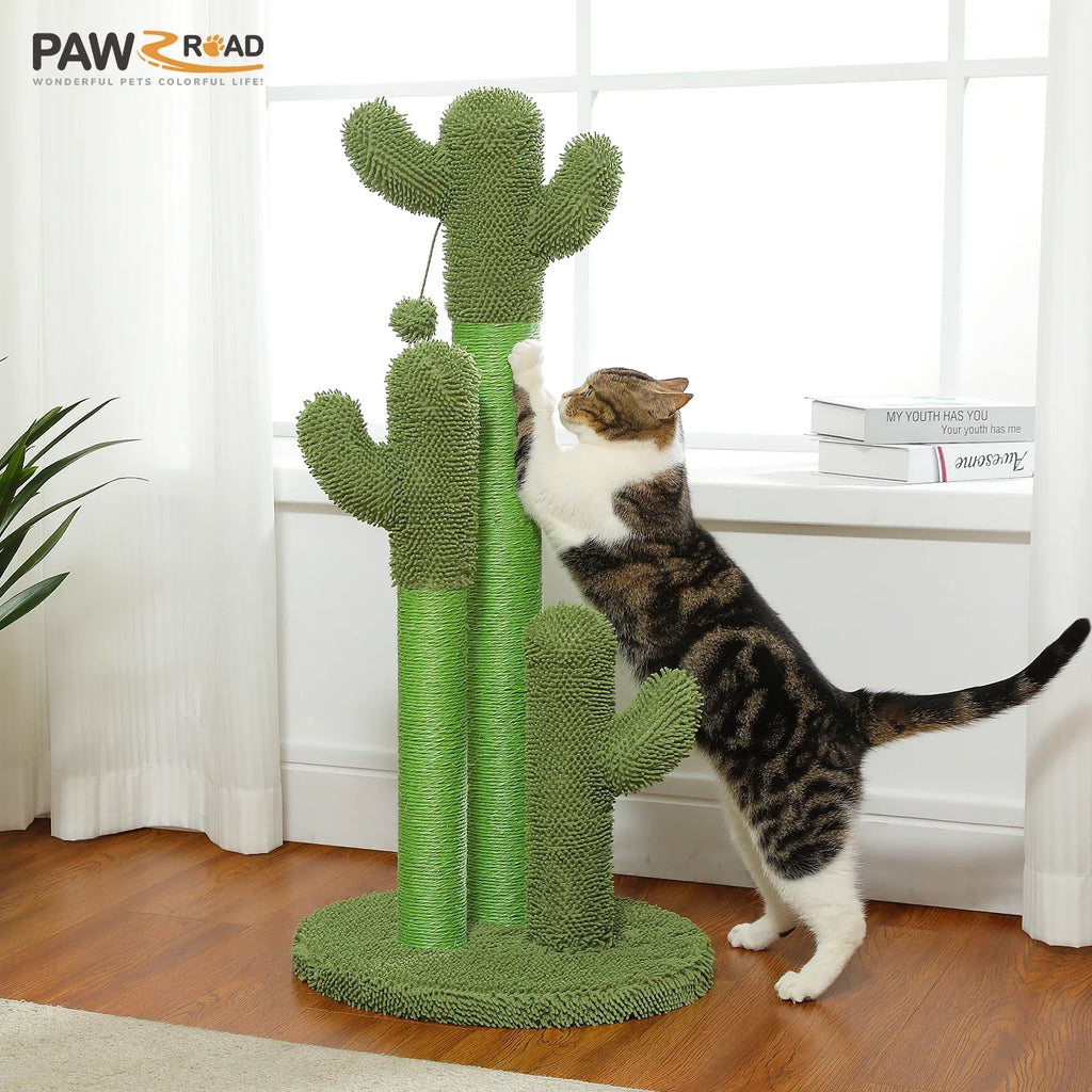 Cactus Cat Tree with Condo, Hammock and Scratching Post - view 6