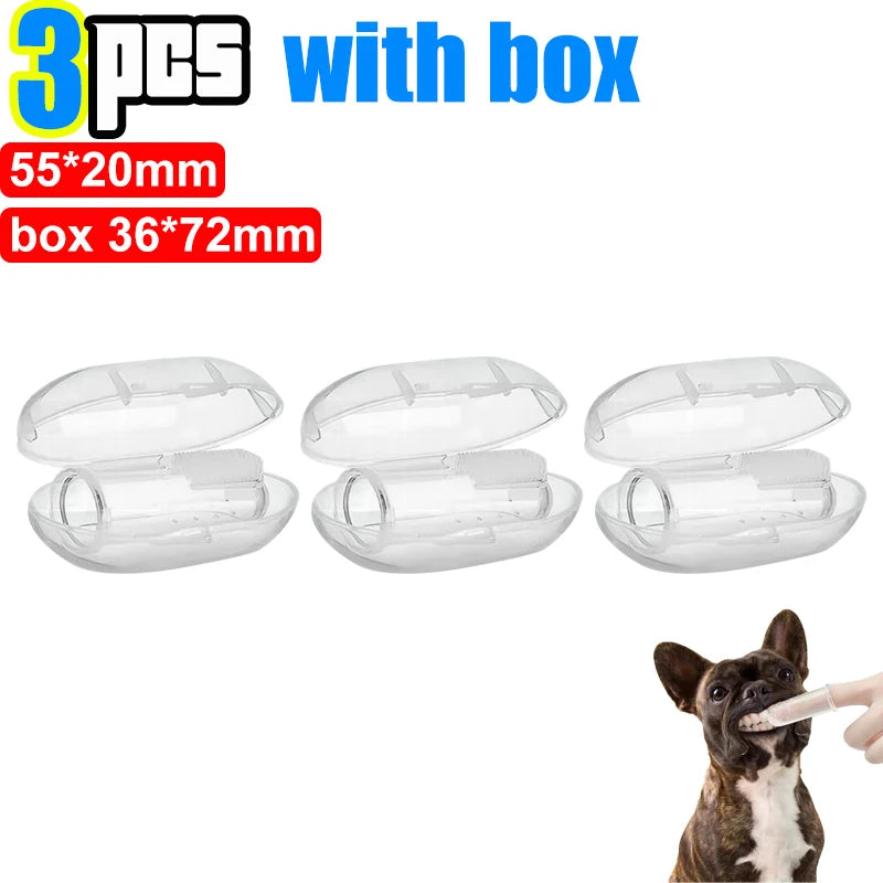 Silicone Finger Toothbrush for Dogs and Cats