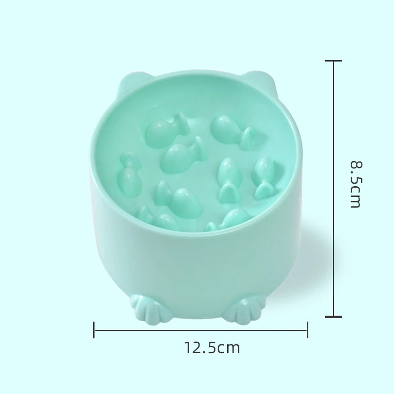 Anti-Choking Slow-Feed Cat Bowl