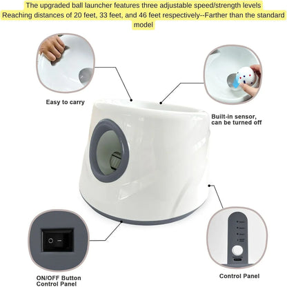 Improved Small-sized Pet Automatic Sensing Ball Throwing Machine Dog Outdoor Thrower Carrying 3 Balls Automatic Throwing Machine