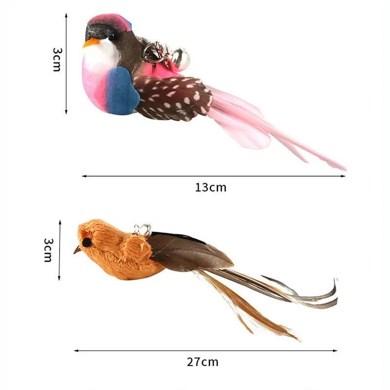 Suction Cup Bird Feather Cat Teaser Wand Toy - view 3