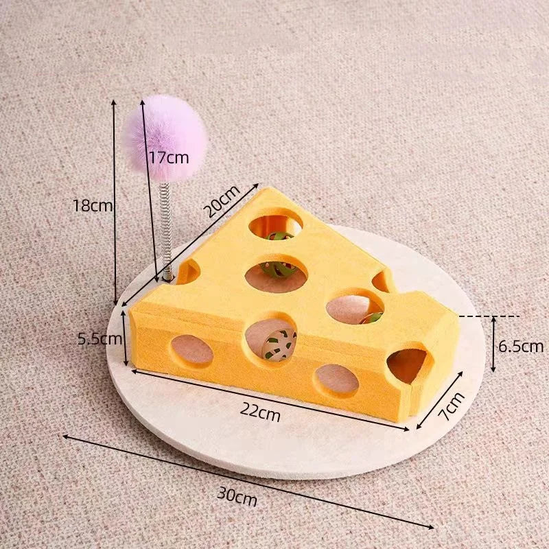 Felt Maze Puzzle Box Cat Toy with Bell Balls - view 9