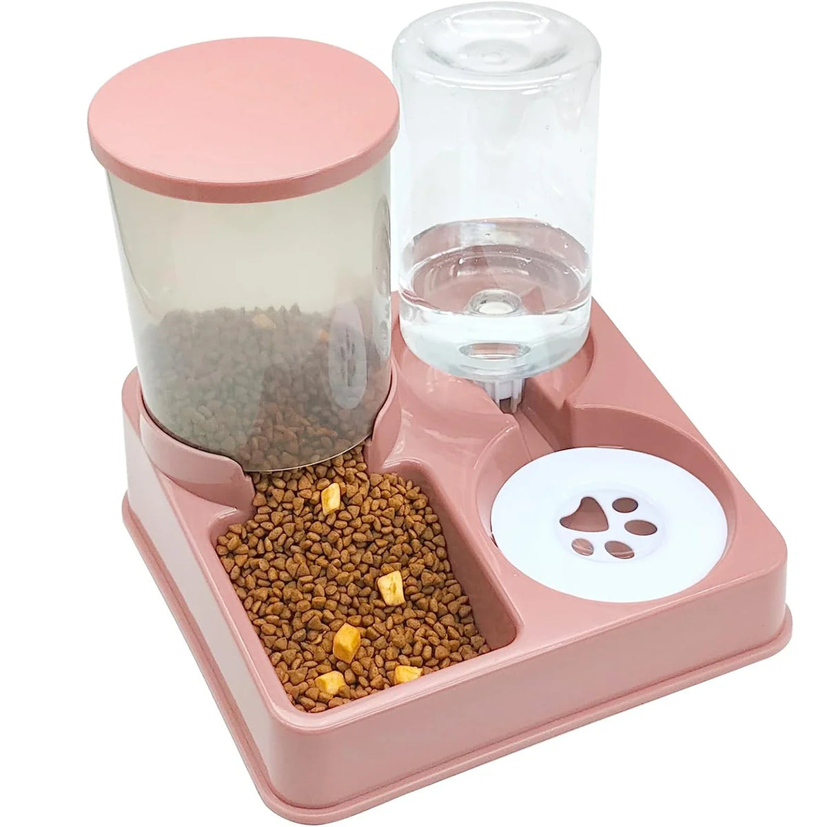 2-in-1 Tilted Gravity Food and Water Feeder for Cats - view 7